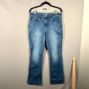 Signature Levi's Bootcut Jeans Womens 8 M Blue Denim Cotton Stretch Mid Rise